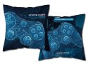 Poszewka świecąca w ciemności 40x40 game over pady granatowa PF 07 fluorescencyjna Poszewka świecąca w ciemności 40x40 game over pady granatowa PF 07 fluorescencyjna
