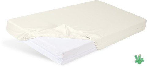 Prześcieradło bambusowe z gumką 180x200 kremowe na materace o wysokości do 20 cm o gramaturze 140 g/m2 Prześcieradło bambusowe z gumką 180x200 kremowe na materace o wysokości do 20 cm o gramaturze 140 g/m2