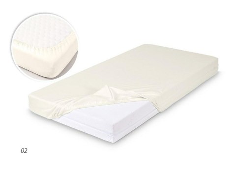 Prześcieradło bambusowe z gumką 180x200 kremowe na materace o wysokości do 20 cm o gramaturze 140 g/m2 Prześcieradło bambusowe z gumką 180x200 kremowe na materace o wysokości do 20 cm o gramaturze 140 g/m2
