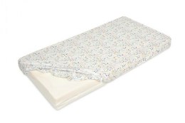 Prześcieradło bawełniane z gumką 60x120 kwiatki do łóżeczka dziecięce