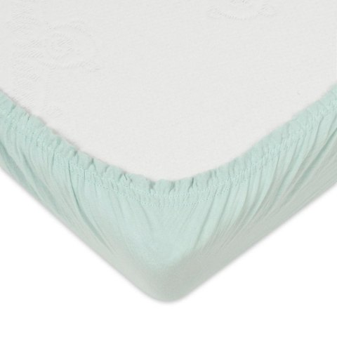 Prześcieradło muślinowe z gumką 70x140 miętowe 33 Muslin Prześcieradło muślinowe z gumką 70x140 miętowe 33 Muslin
