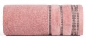 Ręcznik 30x50 Amanda pudrowy różowy z ozdobną welurową bordiurą w pasy frotte 500 g/m2 Eurofirany Ręcznik 30x50 Amanda pudrowy różowy z ozdobną welurową bordiurą w pasy frotte 500 g/m2 Eurofirany