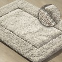 Dywanik 60x90 Chic beżowy z bawełny zdobiony kryształkami w stylu glamour Eurofirany