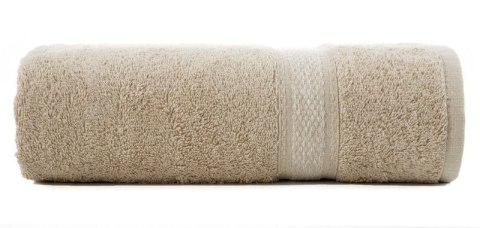 Ręcznik 30x50 Altea beżowy z ozdobną bordiurą z melanżowym pasem frotte 500 g/m2 Eurofirany Ręcznik 30x50 Altea beżowy z ozdobną bordiurą z melanżowym pasem frotte 500 g/m2 Eurofirany