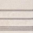 Ręcznik 30x50 Amanda beżowy z ozdobną welurową bordiurą w pasy frotte 500 g/m2 Eurofirany Ręcznik 30x50 Amanda beżowy z ozdobną welurową bordiurą w pasy frotte 500 g/m2 Eurofirany