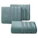 Ręcznik 70x140 Nastia miętowy ciemny z żakardową bordiurą w pasy w stylu eko frotte 500 g/m2 Eurofirany Ręcznik 70x140 Nastia miętowy ciemny z żakardową bordiurą w pasy w stylu eko frotte 500 g/m2 Eurofirany