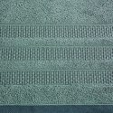 Ręcznik 70x140 Nastia miętowy ciemny z żakardową bordiurą w pasy w stylu eko frotte 500 g/m2 Eurofirany Ręcznik 70x140 Nastia miętowy ciemny z żakardową bordiurą w pasy w stylu eko frotte 500 g/m2 Eurofirany