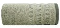 Ręcznik 70x140 Nastia oliwkowy z żakardową bordiurą w pasy w stylu eko frotte 500 g/m2 Eurofirany Ręcznik 70x140 Nastia oliwkowy z żakardową bordiurą w pasy w stylu eko frotte 500 g/m2 Eurofirany