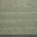 Ręcznik 70x140 Nastia oliwkowy z żakardową bordiurą w pasy w stylu eko frotte 500 g/m2 Eurofirany Ręcznik 70x140 Nastia oliwkowy z żakardową bordiurą w pasy w stylu eko frotte 500 g/m2 Eurofirany