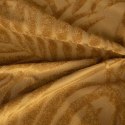 Zasłona 140x250 Livia miodowa z botanicznym wytłaczanym wzorem liści welurowa gotowa na przelotkach Eurofirany Zasłona 140x250 Livia miodowa z botanicznym wytłaczanym wzorem liści welurowa gotowa na przelotkach Eurofirany