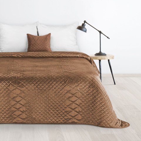 Narzuta dekoracyjna 170x210 Luiz 3 ceglasta welurowa geometryczna Narzuta dekoracyjna 170x210 Luiz 3 ceglasta welurowa geometryczna