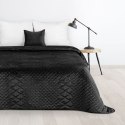 Narzuta dekoracyjna 170x210 Luiz 3 czarna welurowa geometryczna Narzuta dekoracyjna 170x210 Luiz 3 czarna welurowa geometryczna