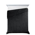 Narzuta dekoracyjna 170x210 Luiz 3 czarna welurowa geometryczna Narzuta dekoracyjna 170x210 Luiz 3 czarna welurowa geometryczna