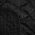 Narzuta dekoracyjna 170x210 Luiz 3 czarna welurowa geometryczna Narzuta dekoracyjna 170x210 Luiz 3 czarna welurowa geometryczna