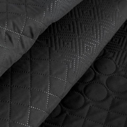 Narzuta dekoracyjna 220x240 Boni 5 czarna geometryczna Narzuta dekoracyjna 220x240 Boni 5 czarna geometryczna