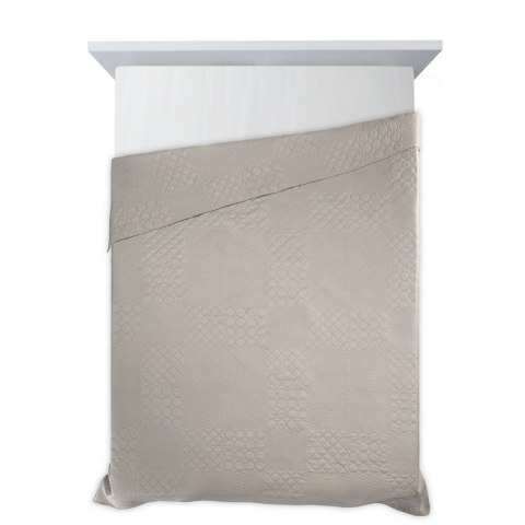 Narzuta dekoracyjna 220x240 Boni 5 srebrna geometryczna Narzuta dekoracyjna 220x240 Boni 5 srebrna geometryczna