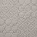 Narzuta dekoracyjna 220x240 Boni 5 srebrna geometryczna Narzuta dekoracyjna 220x240 Boni 5 srebrna geometryczna