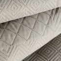 Narzuta dekoracyjna 220x240 Boni 5 srebrna geometryczna Narzuta dekoracyjna 220x240 Boni 5 srebrna geometryczna