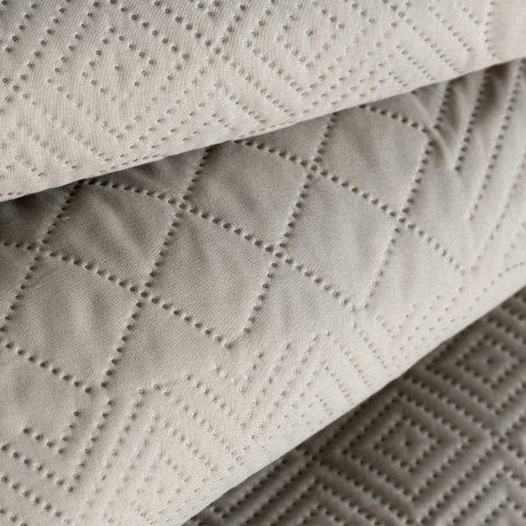 Narzuta dekoracyjna 220x240 Boni 5 srebrna geometryczna Narzuta dekoracyjna 220x240 Boni 5 srebrna geometryczna