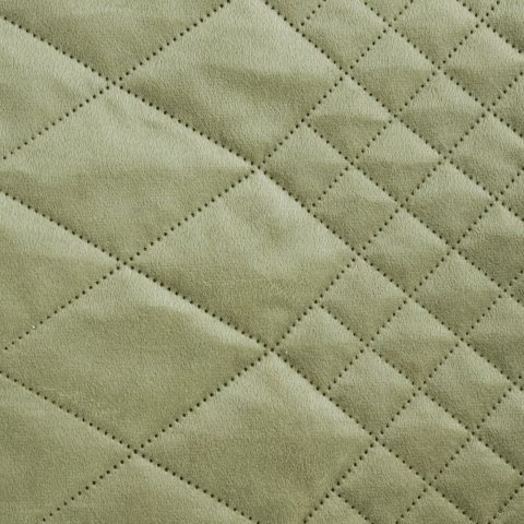 Narzuta dekoracyjna 220x240 Luiz 3 zielona jasna welurowa geometryczna Narzuta dekoracyjna 220x240 Luiz 3 zielona jasna welurowa geometryczna