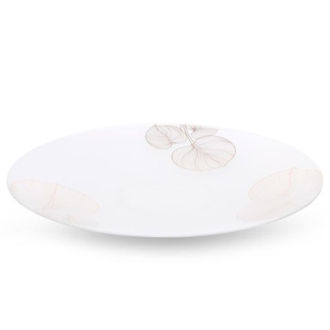 Patera 37x4 Blanca biała złota liście miłorzębu ze szkła artystycznego LIMITED COLLECTION Eurofirany