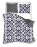 Pościel bawełniana 160x200 biała granatowa szara ornamenty glamour 006 Fashion 23 Faro Pościel bawełniana 160x200 biała granatowa szara ornamenty glamour 006 Fashion 23 Faro