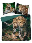 Pościel bawełniana 220x200 gepard zielona 3926 A Holland Natura 100 Pościel bawełniana 220x200 gepard zielona 3926 A Holland Natura 100