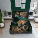 Pościel bawełniana 220x200 gepard zielona 3926 A Holland Natura 100 Pościel bawełniana 220x200 gepard zielona 3926 A Holland Natura 100