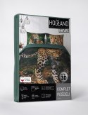 Pościel bawełniana 220x200 gepard zielona 3926 A Holland Natura 100 Pościel bawełniana 220x200 gepard zielona 3926 A Holland Natura 100