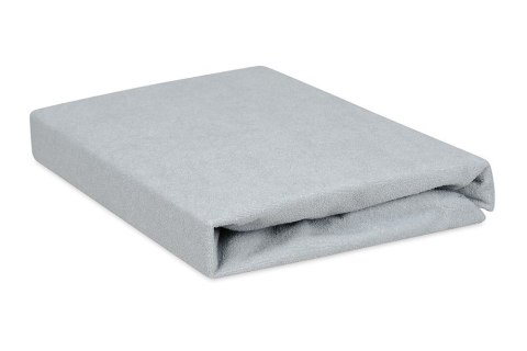 Prześcieradło nieprzemakalne 160x200 42 szare frotte z gumką oddychające ochronne podkład Prześcieradło nieprzemakalne 160x200 42 szare frotte z gumką oddychające ochronne podkład