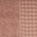 Ręcznik Avinion 50x90 pudrowy frotte z ozdobną bordiurą z wzorem wafla 500 g/m2 Terra Collection Eurofirany Ręcznik Avinion 50x90 pudrowy frotte z ozdobną bordiurą z wzorem wafla 500 g/m2 Terra Collection Eurofirany