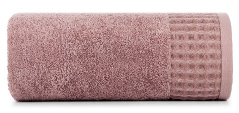 Ręcznik Avinion 70x140 liliowy frotte z ozdobną bordiurą z wzorem wafla 500 g/m2 Terra Collection Eurofirany Ręcznik Avinion 70x140 liliowy frotte z ozdobną bordiurą z wzorem wafla 500 g/m2 Terra Collection Eurofirany