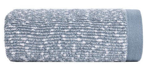 Ręcznik Palermo 1 50x90 niebieski kremowy frotte z efektem boucle 530 g/m2 Terra Collection Eurofirany