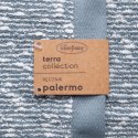 Ręcznik Palermo 1 50x90 niebieski kremowy frotte z efektem boucle 530 g/m2 Terra Collection Eurofirany