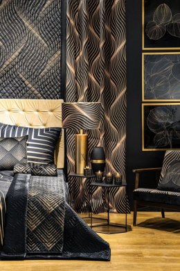Wazon 21x40 Victoria7 czarny złoty ze szkła artystycznego LIMITED COLLECTION Eurofirany