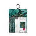 Zasłona Davos 140x270 czarna zielona liście gotowa na taśmie welurowa ze złotym nadrukiem Eurofirany Zasłona Davos 140x270 czarna zielona liście gotowa na taśmie welurowa ze złotym nadrukiem Eurofirany