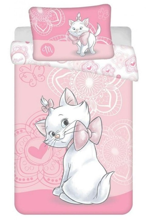 Pościel bawełniana 100x135 Kotek Marie 5511 Cat różowa do łóżeczka Pościel bawełniana 100x135 Kotek Marie 5511 Cat różowa do łóżeczka