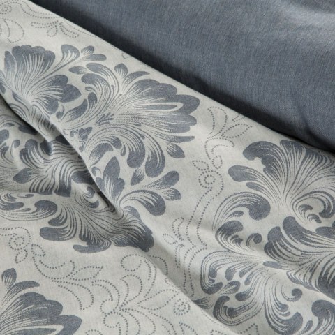 Pościel bawełniana 160x200 Palermo 10 szara niebieska Glamour bawełniana z żakardowym wzorem Terra Collection Eurofirany Pościel bawełniana 160x200 Palermo 10 szara niebieska Glamour bawełniana z żakardowym wzorem Terra Collection Eurofirany
