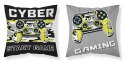 Poszewka dziecięca 40x40 szara czarna gaming MF 24 Kids 114 Poszewka dziecięca 40x40 szara czarna gaming MF 24 Kids 114
