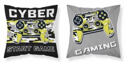 Poszewka dziecięca 40x40 szara czarna gaming MF 24 Kids 114