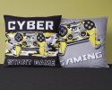 Poszewka dziecięca 40x40 szara czarna gaming MF 24 Kids 114 Poszewka dziecięca 40x40 szara czarna gaming MF 24 Kids 114