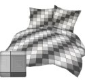 Poszewka z kory 50x60 kostka kratka geometria szara grafitowa 3D-1112A Poszewka z kory 50x60 kostka kratka geometria szara grafitowa 3D-1112A