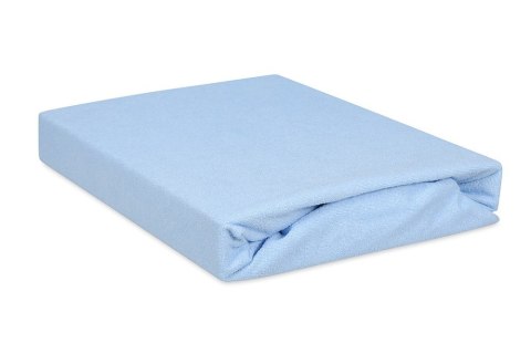 Prześcieradło nieprzemakalne 160x200 24 niebieskie frotte z gumką oddychające ochronne podkład Prześcieradło nieprzemakalne 160x200 24 niebieskie frotte z gumką oddychające ochronne podkład
