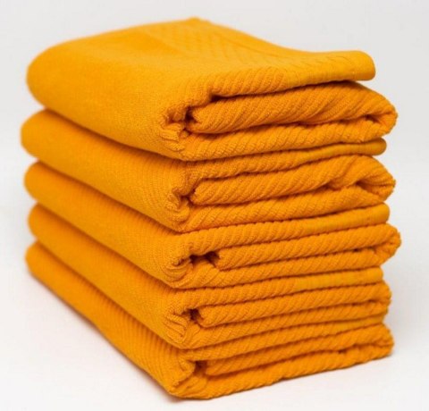 Ręcznik Bolero 50x90 pomarańczowy frotte 500 g/m2 jednobarwny żakardowy z bordiurą Ręcznik Bolero 50x90 pomarańczowy frotte 500 g/m2 jednobarwny żakardowy z bordiurą