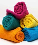 Ręcznik Bolero 50x90 turkusowy frotte 500 g/m2 jednobarwny żakardowy z bordiurą Ręcznik Bolero 50x90 turkusowy frotte 500 g/m2 jednobarwny żakardowy z bordiurą