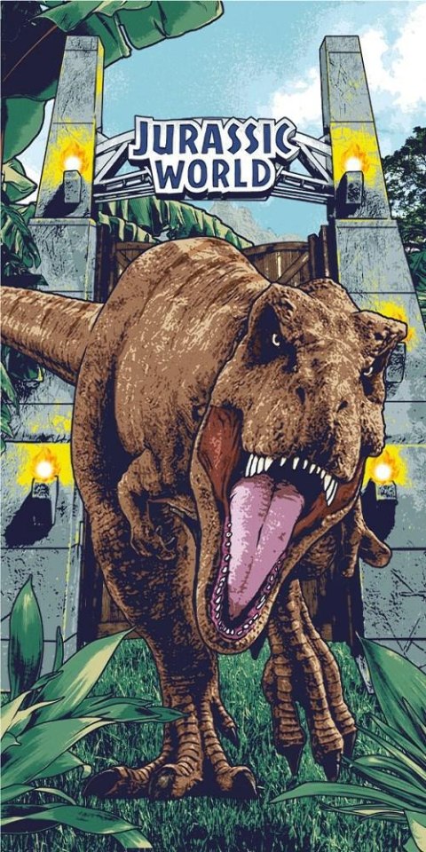 Ręcznik plażowy 70x140 Park Jurajski dinozaur 0783 Jurassic World Park bawełniany dziecięcy Ręcznik plażowy 70x140 Park Jurajski dinozaur 0783 Jurassic World Park bawełniany dziecięcy