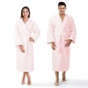 Szlafrok frotte Prestiż XS różowy pudrowy bawełniany hotelowy 450g/m2 Szlafrok frotte Prestiż XS różowy pudrowy bawełniany hotelowy 450g/m2
