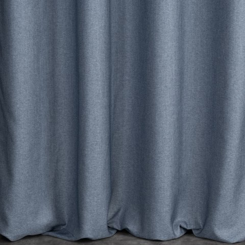 Zasłona 140x250 Palermo 4 dżinsowa niebieska gotowa na przelotkach z miękkiej tkaniny o drobnym splocie Terra Collection Eurofir Zasłona 140x250 Palermo 4 dżinsowa niebieska gotowa na przelotkach z miękkiej tkaniny o drobnym splocie Terra Collection Eurofir