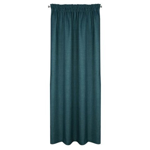 Zasłona 140x270 Morocco 3 turkusowa ciemna gotowa na taśmie z tkaniny o płóciennym splocie Terra Collection Eurofirany Zasłona 140x270 Morocco 3 turkusowa ciemna gotowa na taśmie z tkaniny o płóciennym splocie Terra Collection Eurofirany