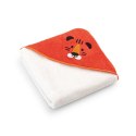 Okrycie kąpielowe niemowlęce 90x90 Tygrysek Alabaster-5730 ekri pomarańczowe frotte ręcznik z kapturkiem dziecięcy Okrycie kąpielowe niemowlęce 90x90 Tygrysek Alabaster-5730 ekri pomarańczowe frotte ręcznik z kapturkiem dziecięcy